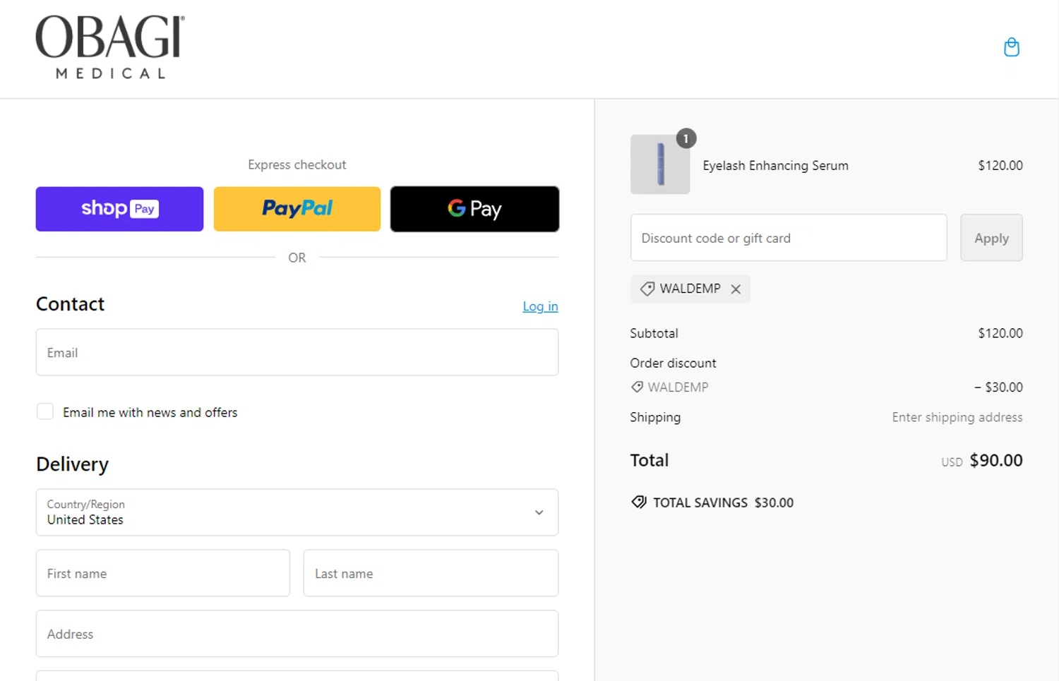how to use Obagi coupons