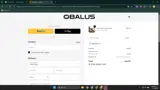 Obalus coupon verification screenshot