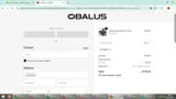 Obalus coupon verification screenshot