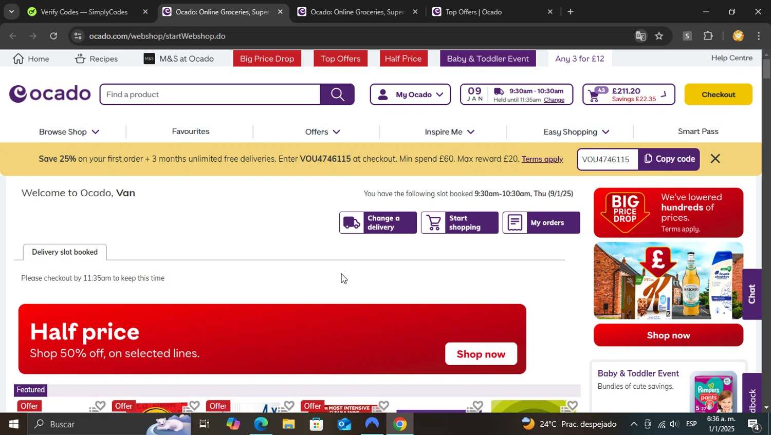 Ocado new customer code hotsell