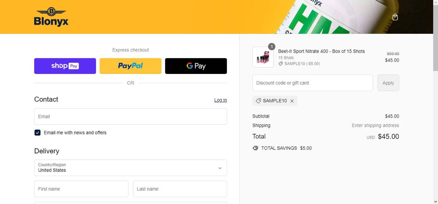 Octane AI checkout page showing Octane AI promo code box | Screenshot taken by SimplyCodes community member on Mar 10, 2024