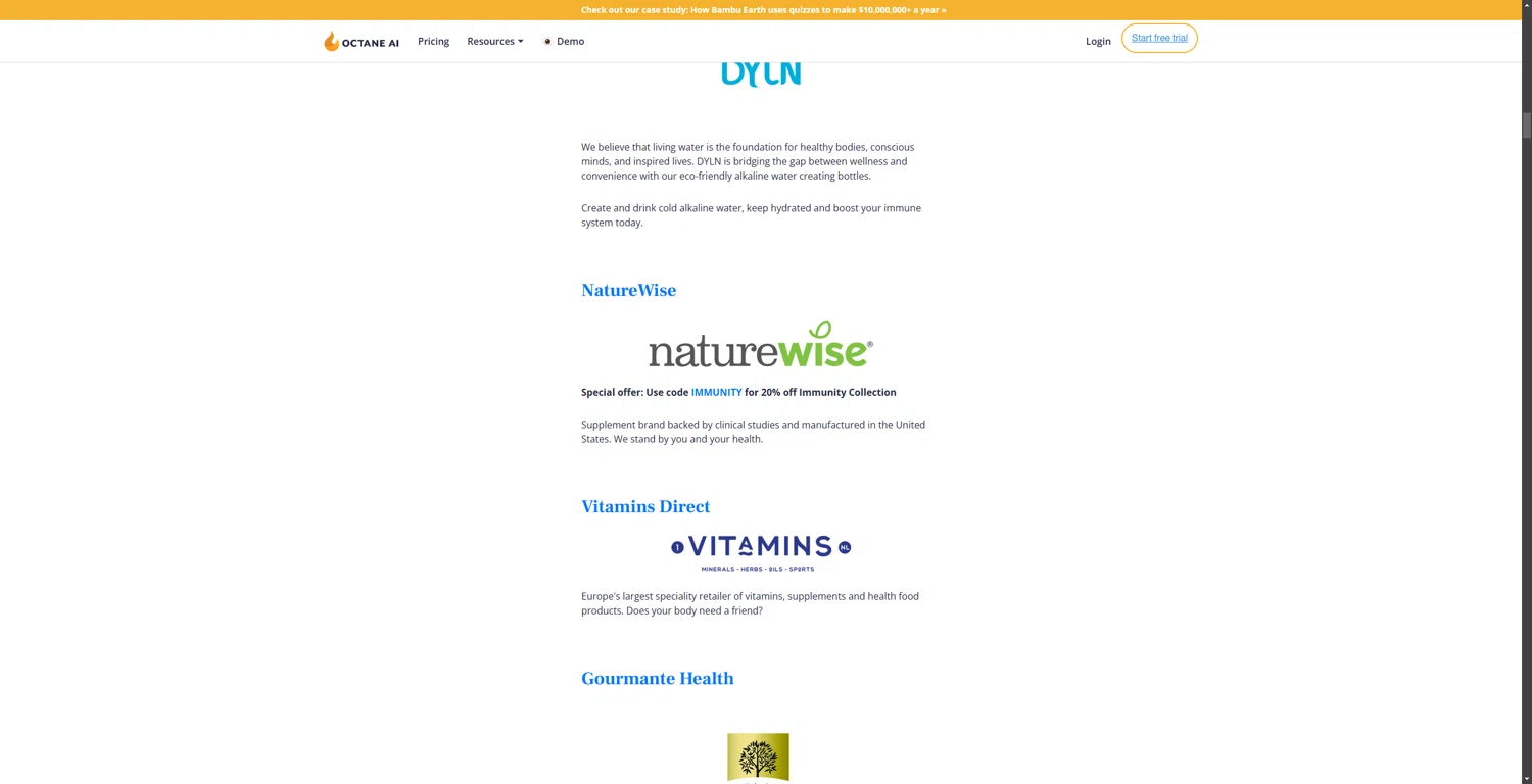 Octane AI promo code screenshot showing code IMMUNITY applied at Octane AI checkout page. Uploaded by SimplyCodes community member 1323535 on Jan 26, 2025