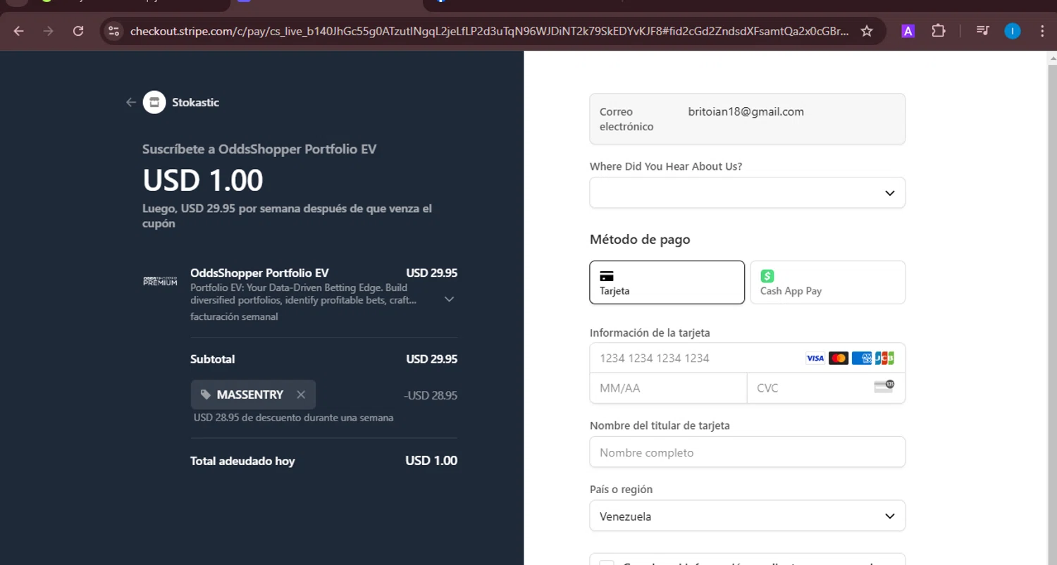 where to use Oddsshopper promo code box