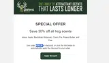 HOG30 coupon verification screenshot