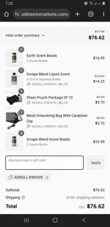 ADDDLL-K9D5VX coupon verification screenshot