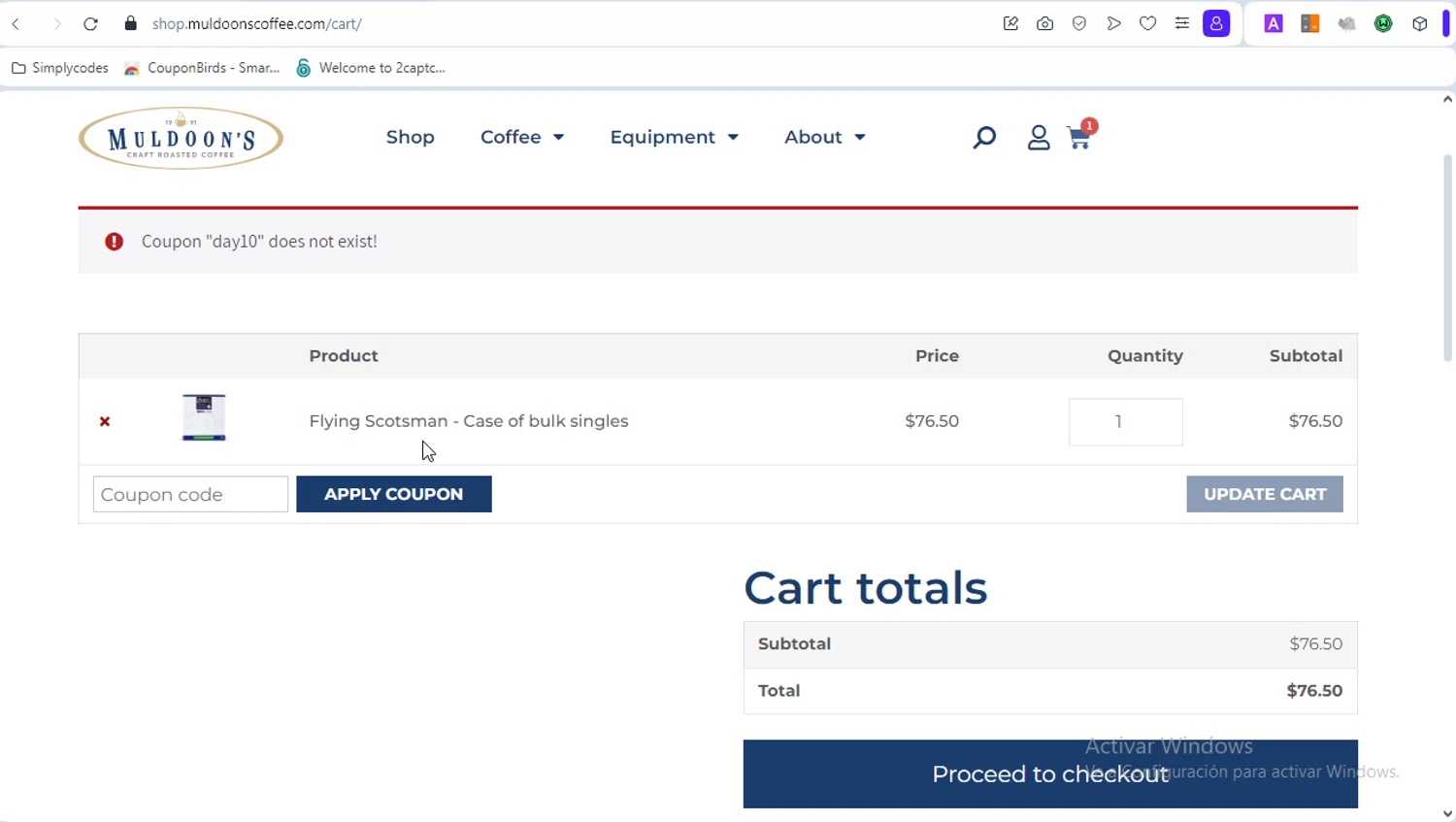 Odoo discount code screenshot showing code DAY10 applied at Odoo checkout page. Uploaded by SimplyCodes community member PrincessCoupon on Feb 22, 2025