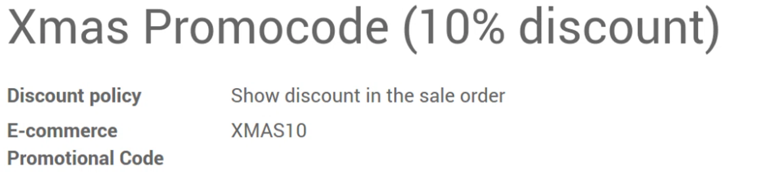 Odoo promo code screenshot showing code XMAS10 applied at Odoo checkout page. Uploaded by SimplyCodes community member PaulSkenes on May 18, 2026