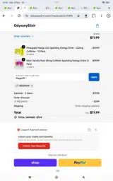 Megan10 coupon verification screenshot