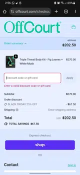 BFVIP20 coupon verification screenshot
