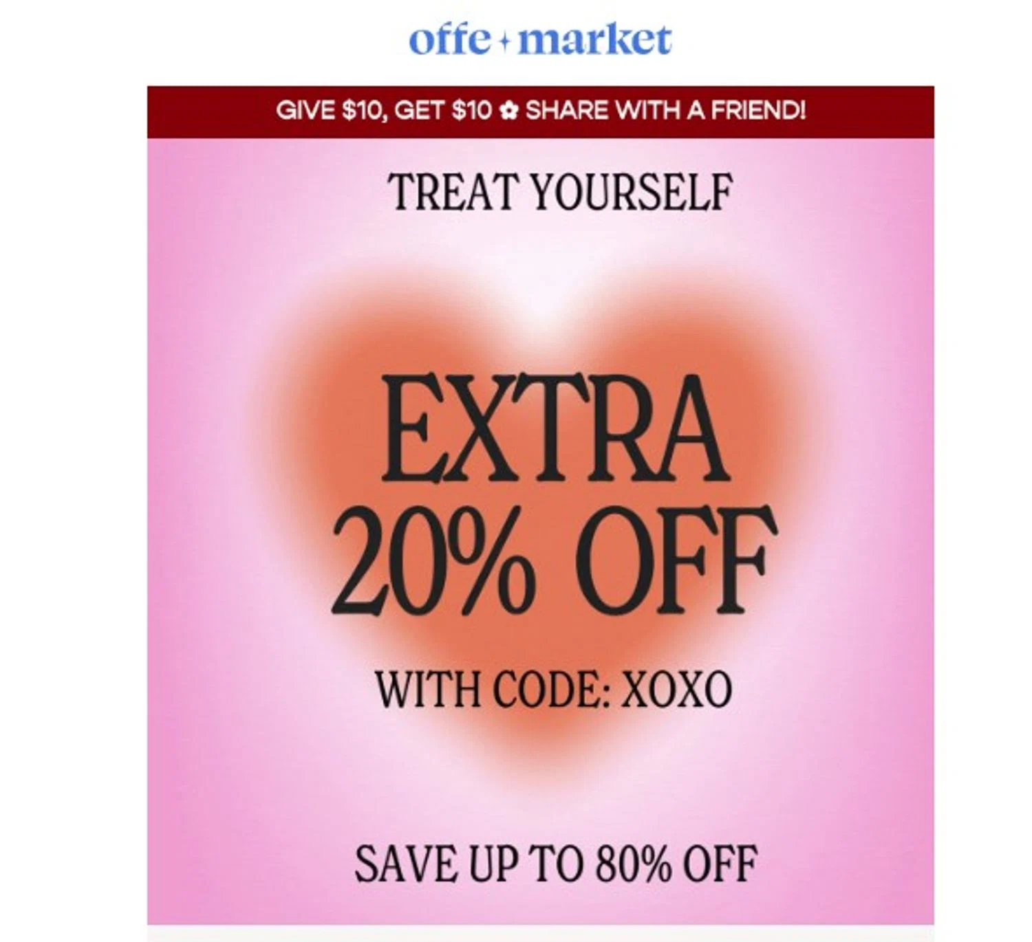 offe market discount code screenshot showing code xoxo applied at offe market checkout page. Uploaded by SimplyCodes community member RoYoK88 on Feb 1, 2026