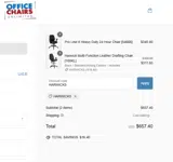HARWICK5 coupon verification screenshot