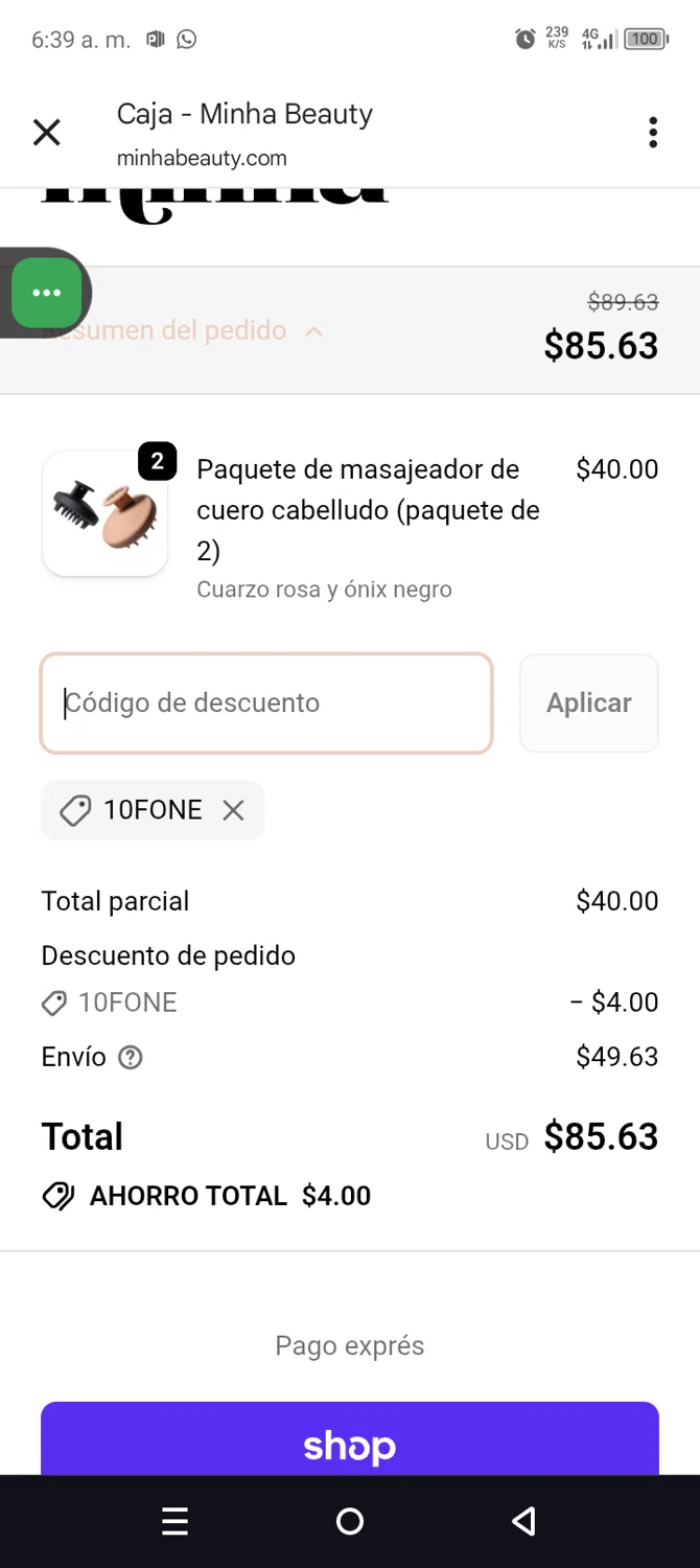 Off-White checkout page showing Off-White promo code box | Screenshot taken by SimplyCodes community member on Jan 14, 2026