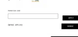 Off-White coupon verification screenshot