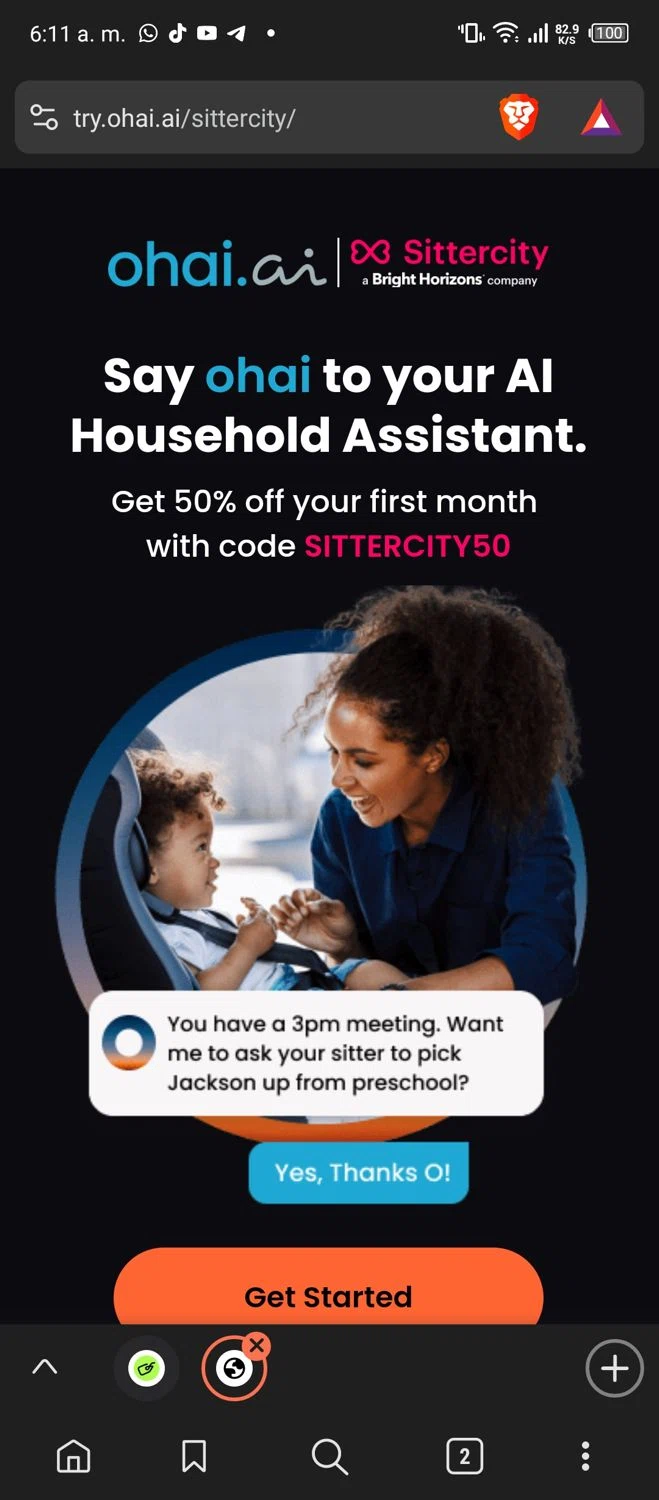 Ohai.ai checkout page showing Ohai.ai promo code box | Screenshot taken by SimplyCodes community member on Jul 7, 2024