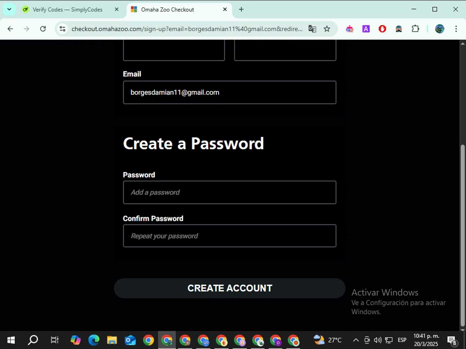 Omaha's Henry Doorly Zoo and Aquarium promo code screenshot showing code BF2023 applied at Omaha's Henry Doorly Zoo and Aquarium checkout page. Uploaded by SimplyCodes community member Mouzzzzzeeee on Mar 21, 2025