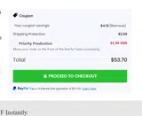 Oh Canvas coupon verification screenshot