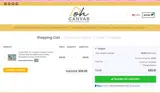 Oh Canvas coupon verification screenshot