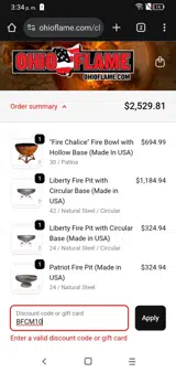 BFCM10 coupon verification screenshot