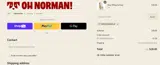 HBDNORMAN20 coupon verification screenshot
