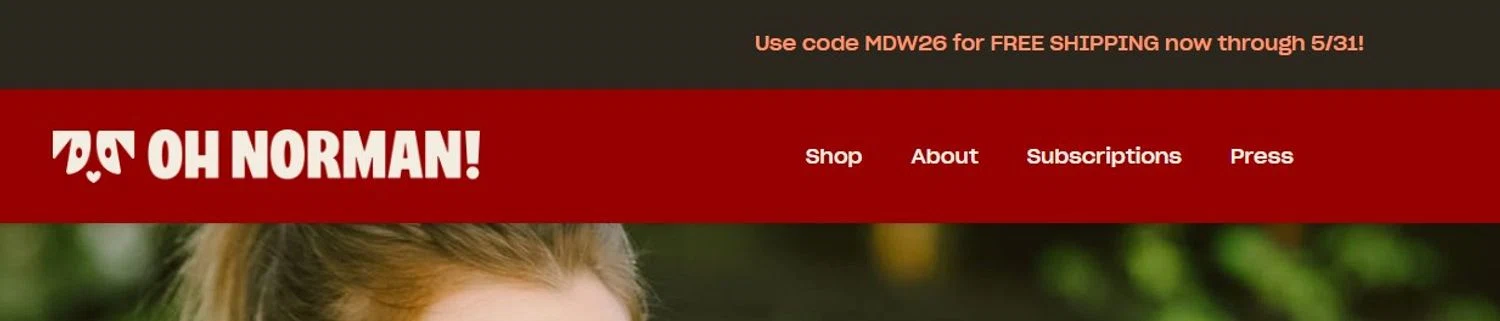 Oh Norman promo code screenshot showing code MDW26 applied at Oh Norman checkout page. Uploaded by SimplyCodes community member josemiguelaponte on May 30, 2026