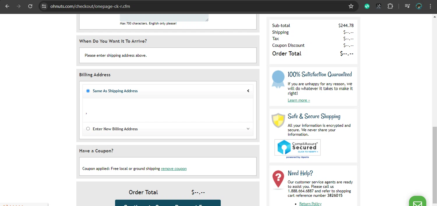 Oh Nuts Coupons 3 Off September 2024