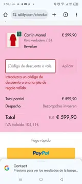 RED30 coupon verification screenshot