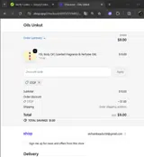 Stop coupon verification screenshot
