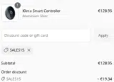 FALLSALE coupon verification screenshot