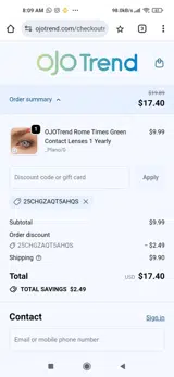 25CHGZAQT5AHQS coupon verification screenshot