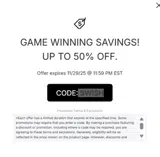 Oklahoma City Thunder coupon verification screenshot