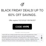 HYPE coupon verification screenshot