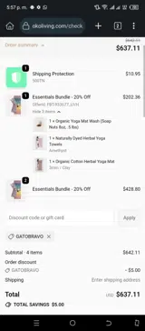 GATOBRAVO coupon verification screenshot