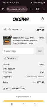 Oksiwa coupon verification screenshot