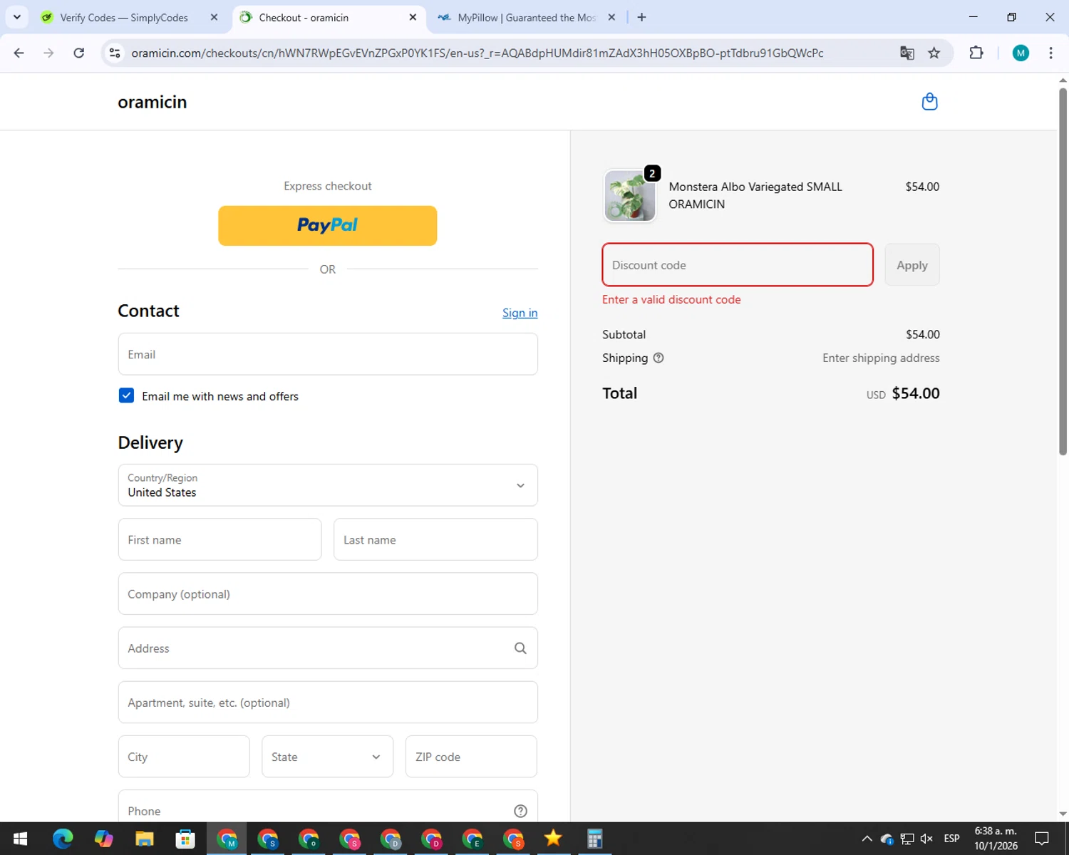 OKX promo code screenshot showing code PAPAJO applied at OKX checkout page. Uploaded by SimplyCodes community member 00000007 on Jan 10, 2026