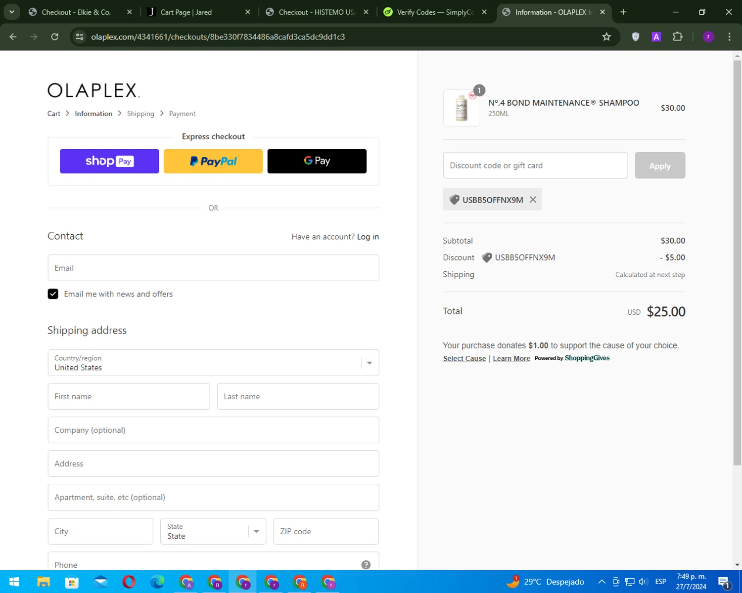 Olaplex Discount Codes 7 Off Coupons in August 2024 SimplyCodes
