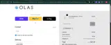 Olas Oral Care coupon verification screenshot