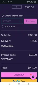 57F7A477 coupon verification screenshot