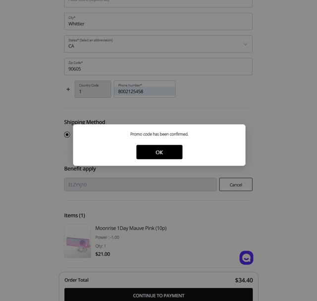 Olens checkout page showing Olens promo code box | Screenshot taken by SimplyCodes community member on Aug 20, 2025