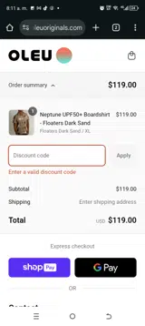 9J6CTF46 coupon verification screenshot