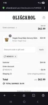 NEWS10 coupon verification screenshot