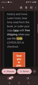 LOVEOLISO coupon verification screenshot