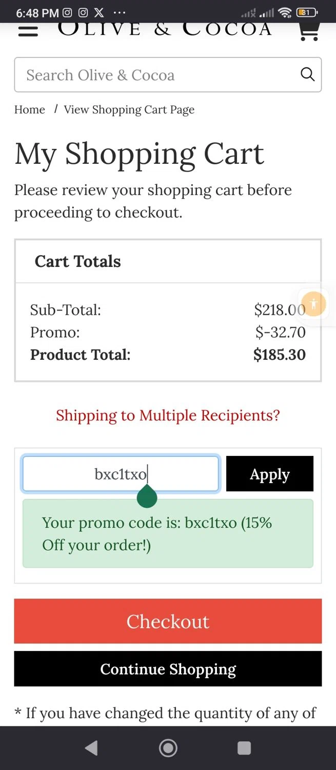 Olive & Cocoa Promo Codes 10 Off September 2024