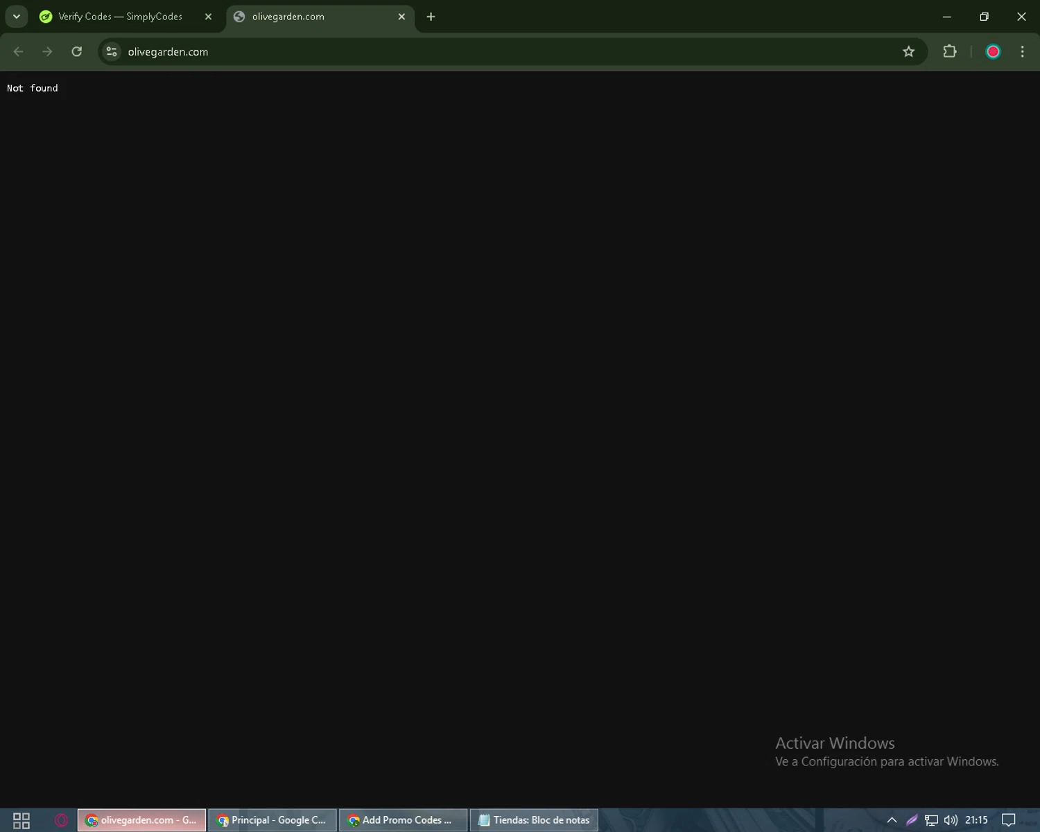 Olive Garden coupon code screenshot showing code SOFFDIN applied at Olive Garden checkout page. Uploaded by SimplyCodes community member Joseph_Davis on Feb 14, 2025