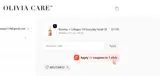 WELCOME10 coupon verification screenshot