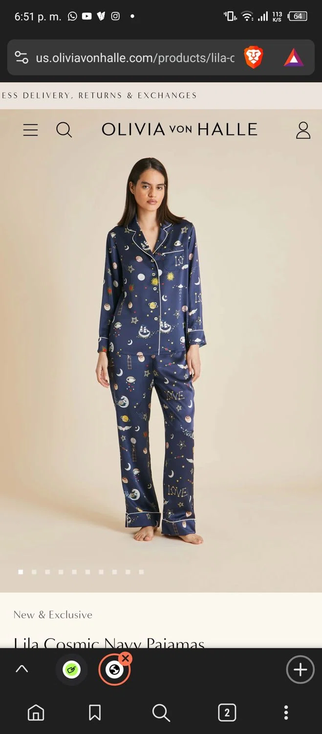 Olivia Von Halle checkout page showing Olivia Von Halle promo code box | Screenshot taken by SimplyCodes community member on Jun 5, 2024