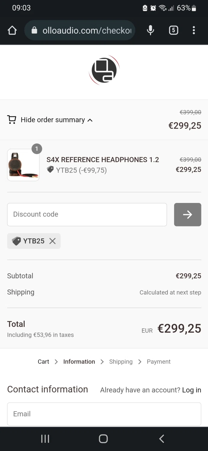 where to use Onkyo promo code box