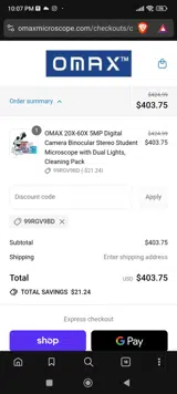 99RGV9BD coupon verification screenshot