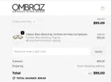 Ombraz coupon verification screenshot