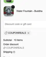 Om Gallery coupon verification screenshot