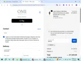 OMI Jewelry coupon verification screenshot